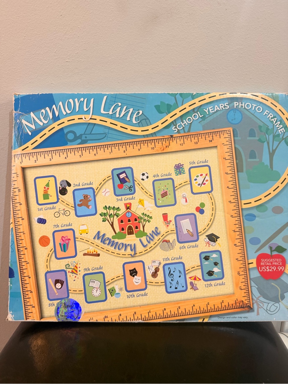 School Years Photo Frame - Blue